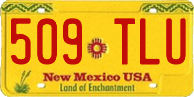 NM license plate 509TLU
