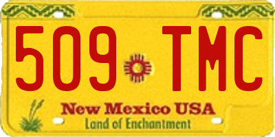 NM license plate 509TMC