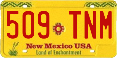 NM license plate 509TNM