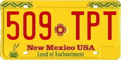 NM license plate 509TPT