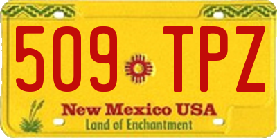 NM license plate 509TPZ