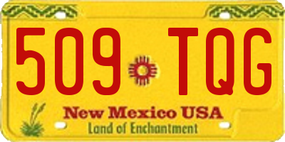 NM license plate 509TQG