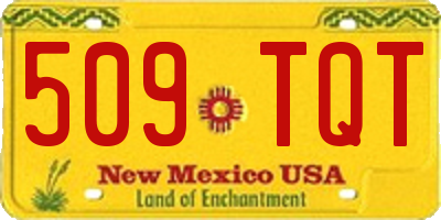 NM license plate 509TQT