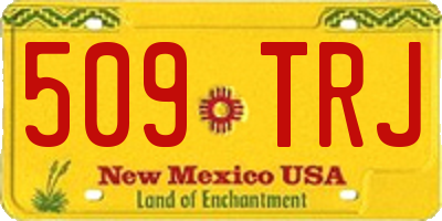 NM license plate 509TRJ