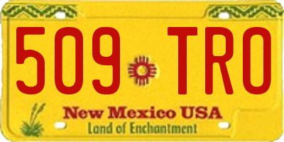 NM license plate 509TRO