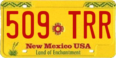 NM license plate 509TRR