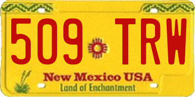 NM license plate 509TRW