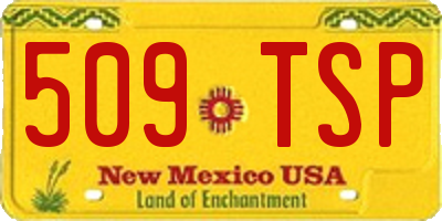 NM license plate 509TSP
