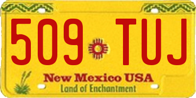 NM license plate 509TUJ