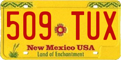 NM license plate 509TUX