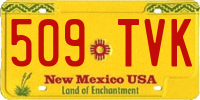 NM license plate 509TVK