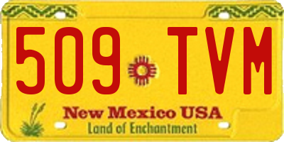 NM license plate 509TVM