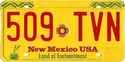 NM license plate 509TVN