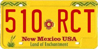 NM license plate 510RCT