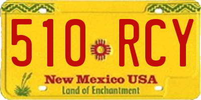NM license plate 510RCY