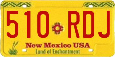 NM license plate 510RDJ