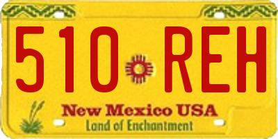 NM license plate 510REH