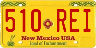 NM license plate 510REI