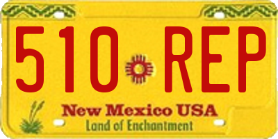 NM license plate 510REP
