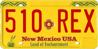 NM license plate 510REX