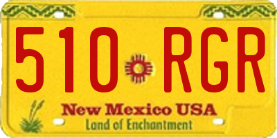 NM license plate 510RGR