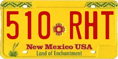 NM license plate 510RHT