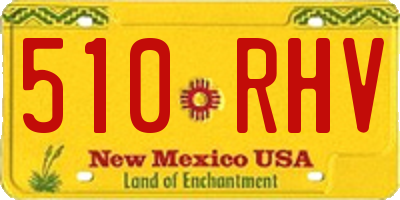 NM license plate 510RHV