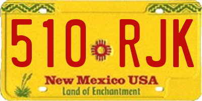 NM license plate 510RJK