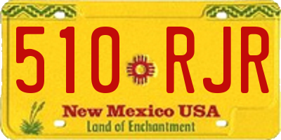 NM license plate 510RJR