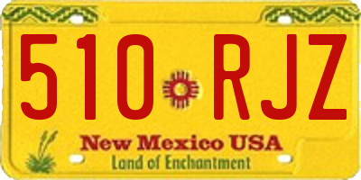 NM license plate 510RJZ