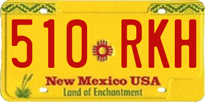 NM license plate 510RKH
