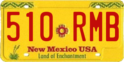 NM license plate 510RMB