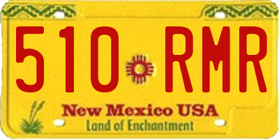 NM license plate 510RMR