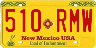 NM license plate 510RMW