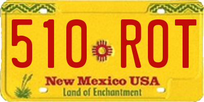 NM license plate 510ROT