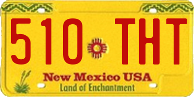 NM license plate 510THT