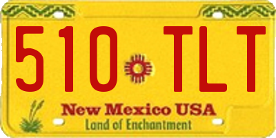 NM license plate 510TLT
