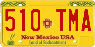 NM license plate 510TMA
