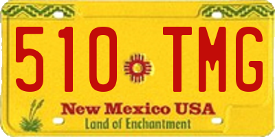 NM license plate 510TMG