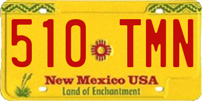 NM license plate 510TMN