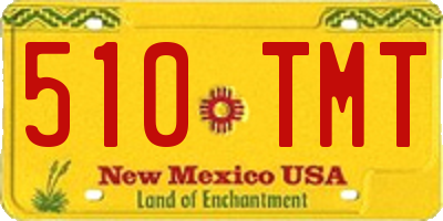 NM license plate 510TMT