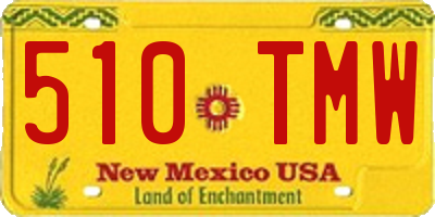 NM license plate 510TMW