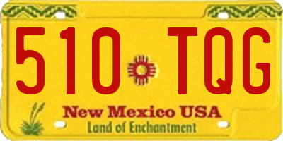 NM license plate 510TQG