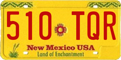 NM license plate 510TQR