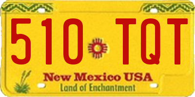 NM license plate 510TQT