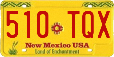 NM license plate 510TQX