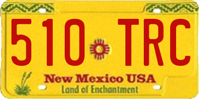 NM license plate 510TRC