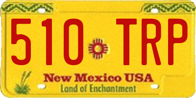 NM license plate 510TRP