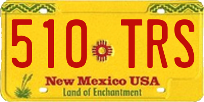 NM license plate 510TRS