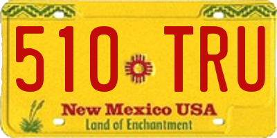 NM license plate 510TRU